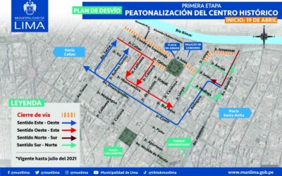 Preparan inicio de Obras de Peatonalización del Centro Histórico de Lima